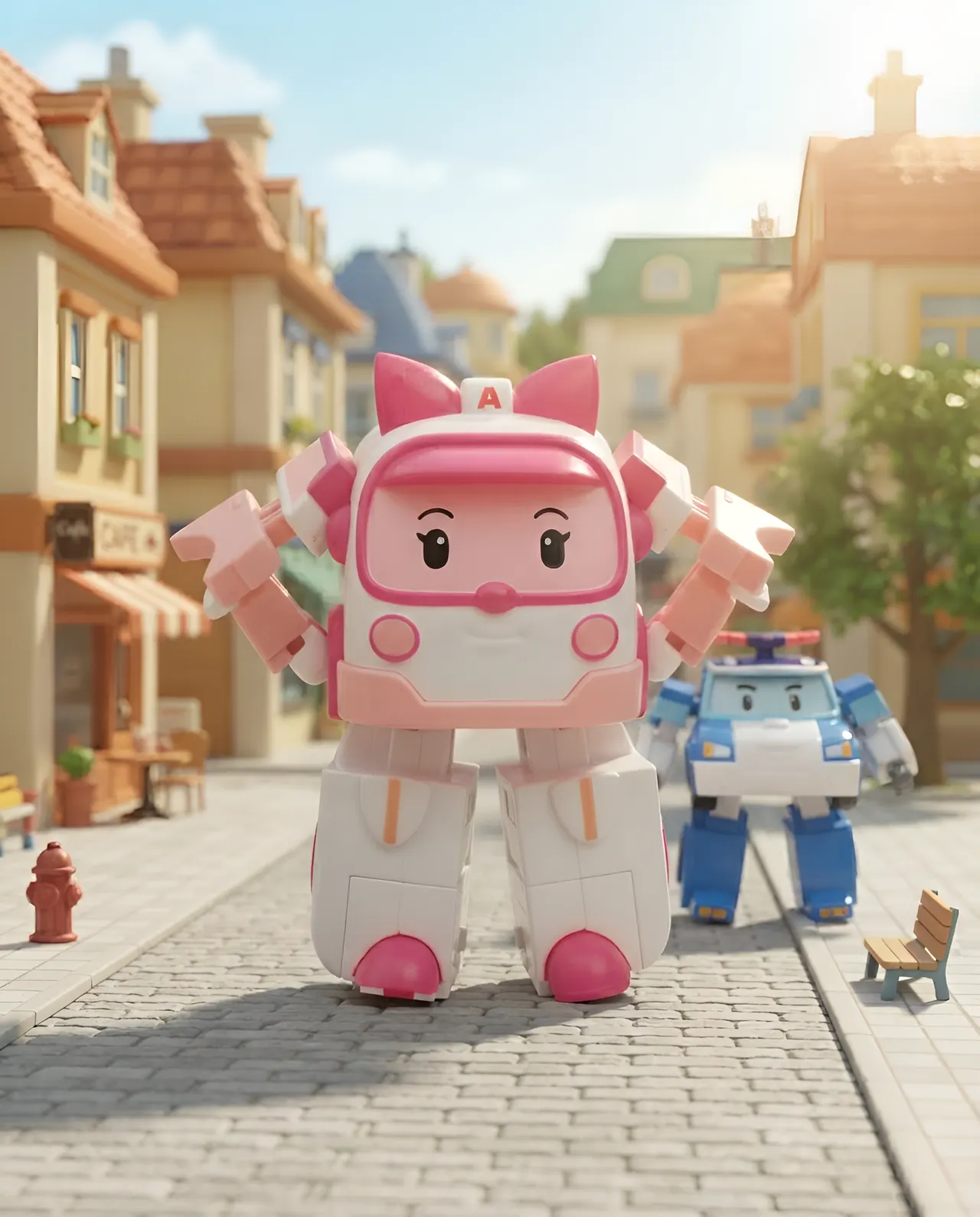 Rocco Giocattoli Robocar Poli Transformable Figures Set - Image 3