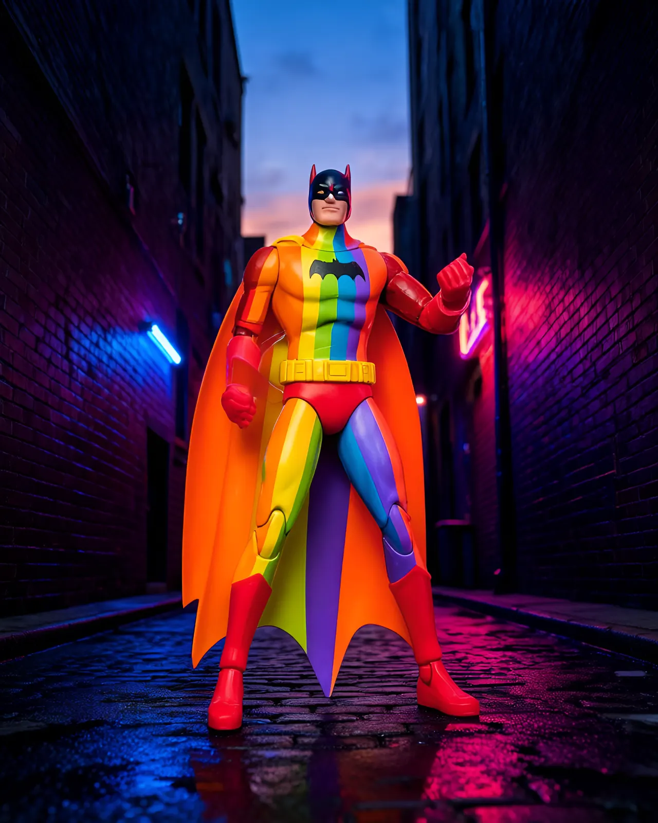McFarlane Toys DC Multiverse Rainbow Batman 7" Action Figure - Image 2