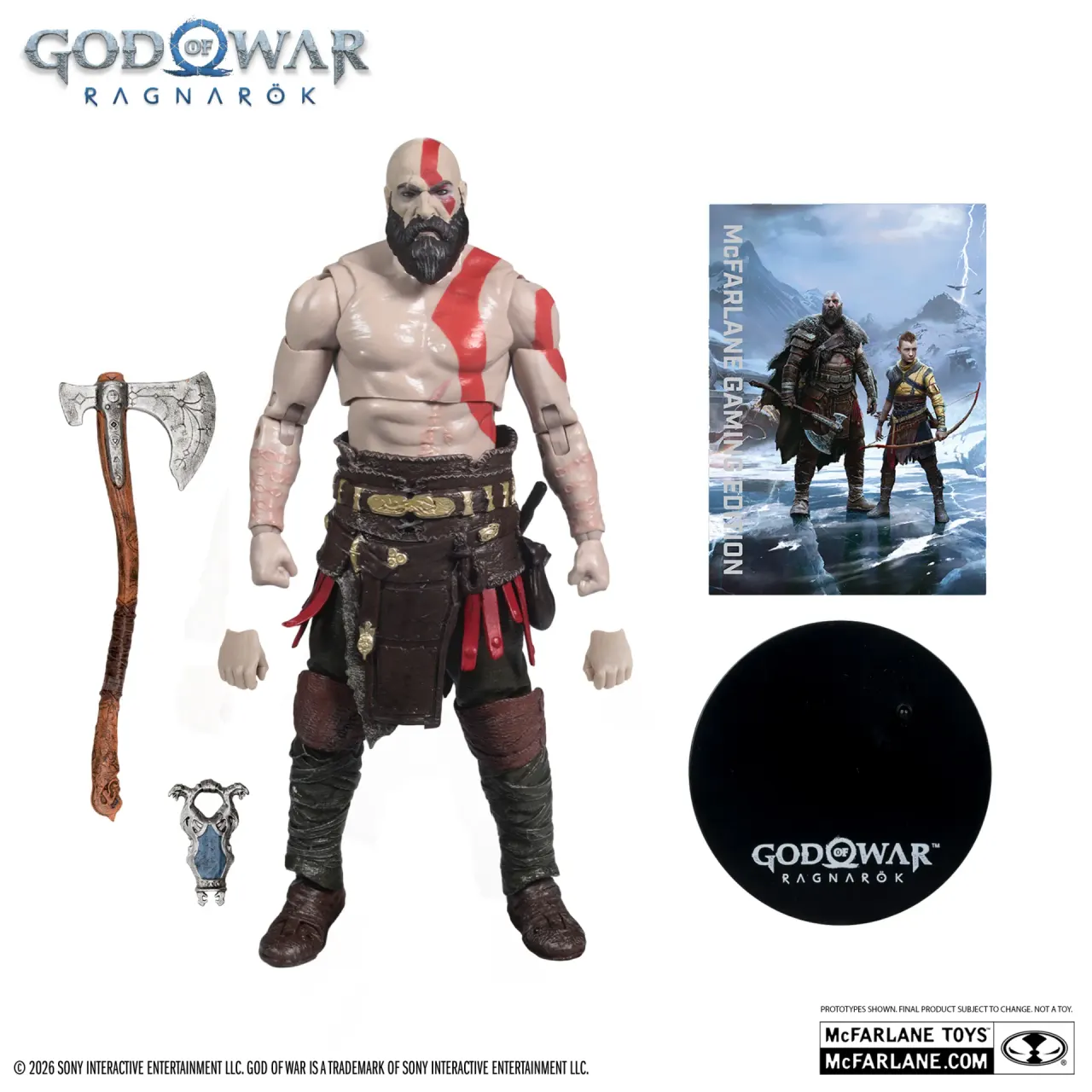 McFarlane Toys God of War Kratos (Ragnarok) 7" Deluxe Action Figure - Image 3