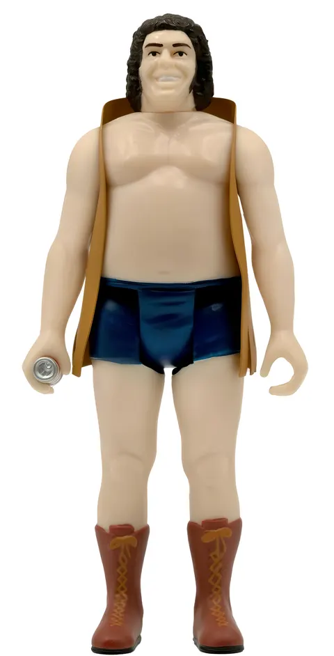 Super7 WWE ReAction Andre the Giant Figure – Vest with Beer Can