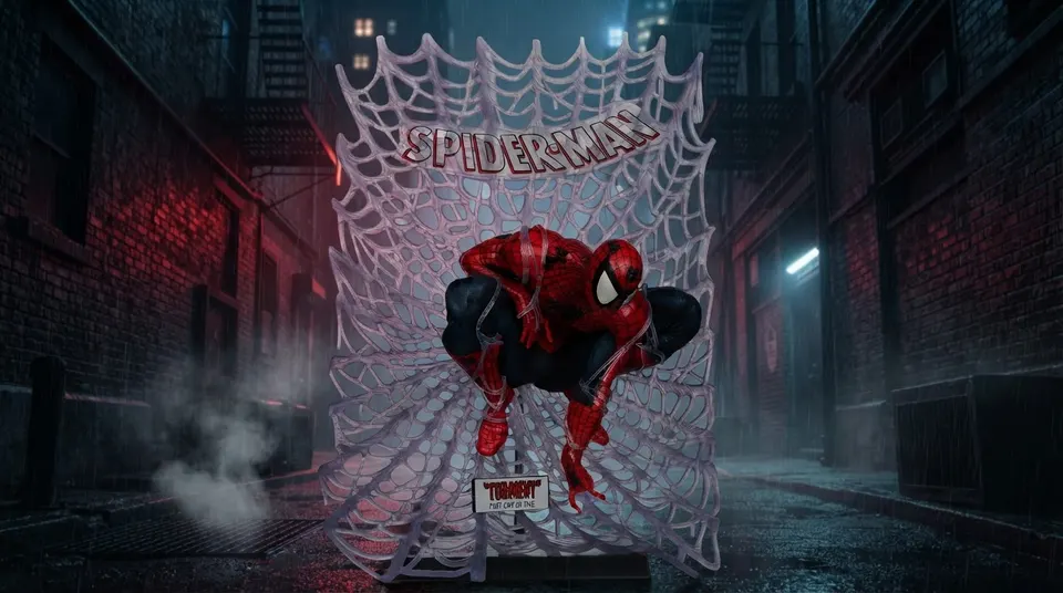 McFarlane Toys Marvel Spider-Man 1:6 Scale Figura con Escena
