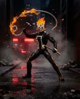 Hasbro Marvel Legends Ghost Rider (Robbie Reyes) 6" Figure BAF - Thumbnail 10